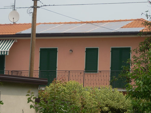 Impianti fotovoltaici civili - Pannelli solari installati su abitazione - Brescia